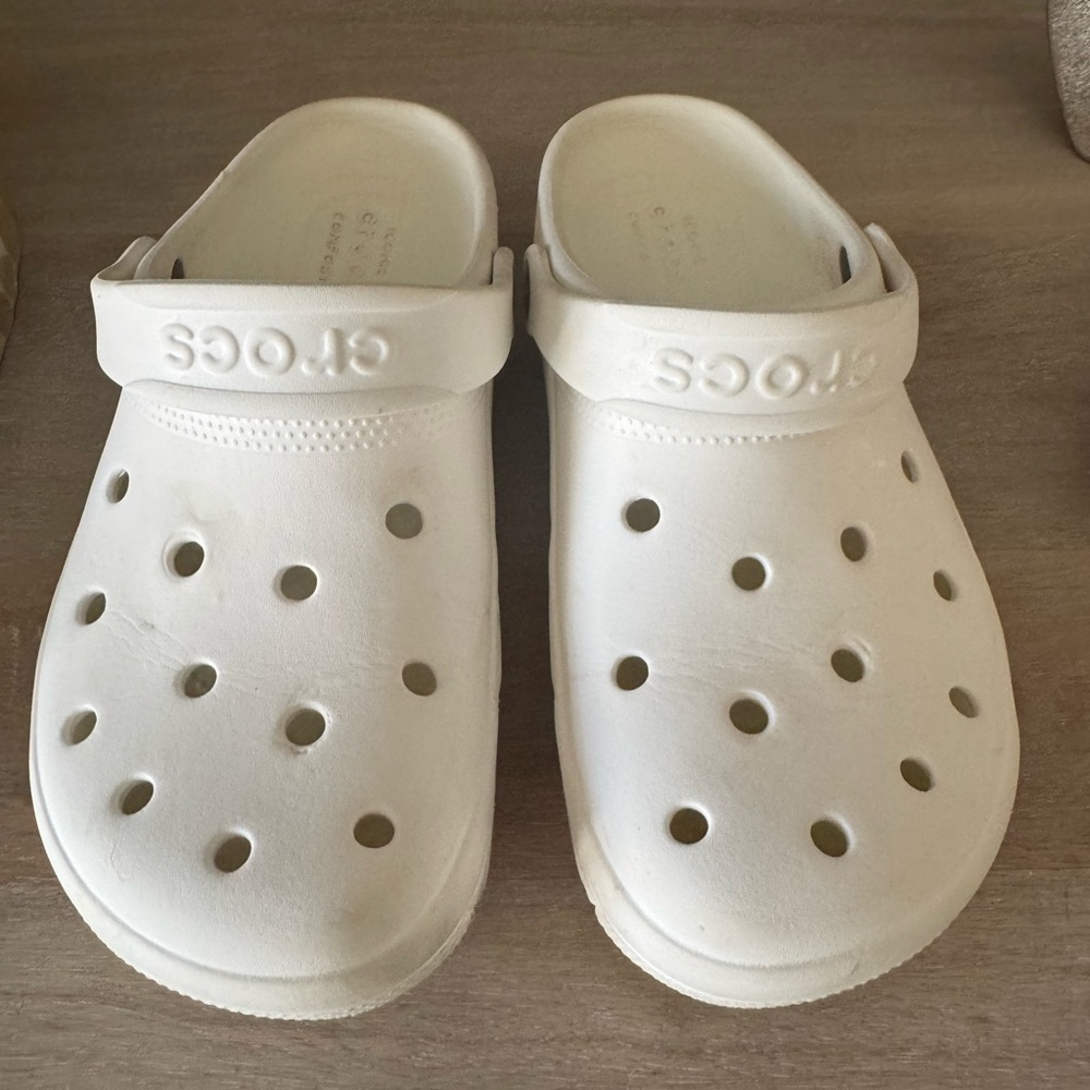 Crocs Kids White Clogs